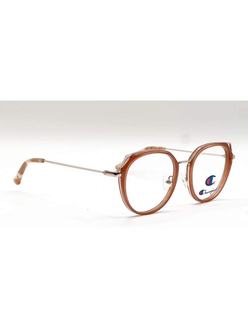 Champion Coco C02 Rose Taupe Gold Round Authentic Eyeglass Frames 51-18-137